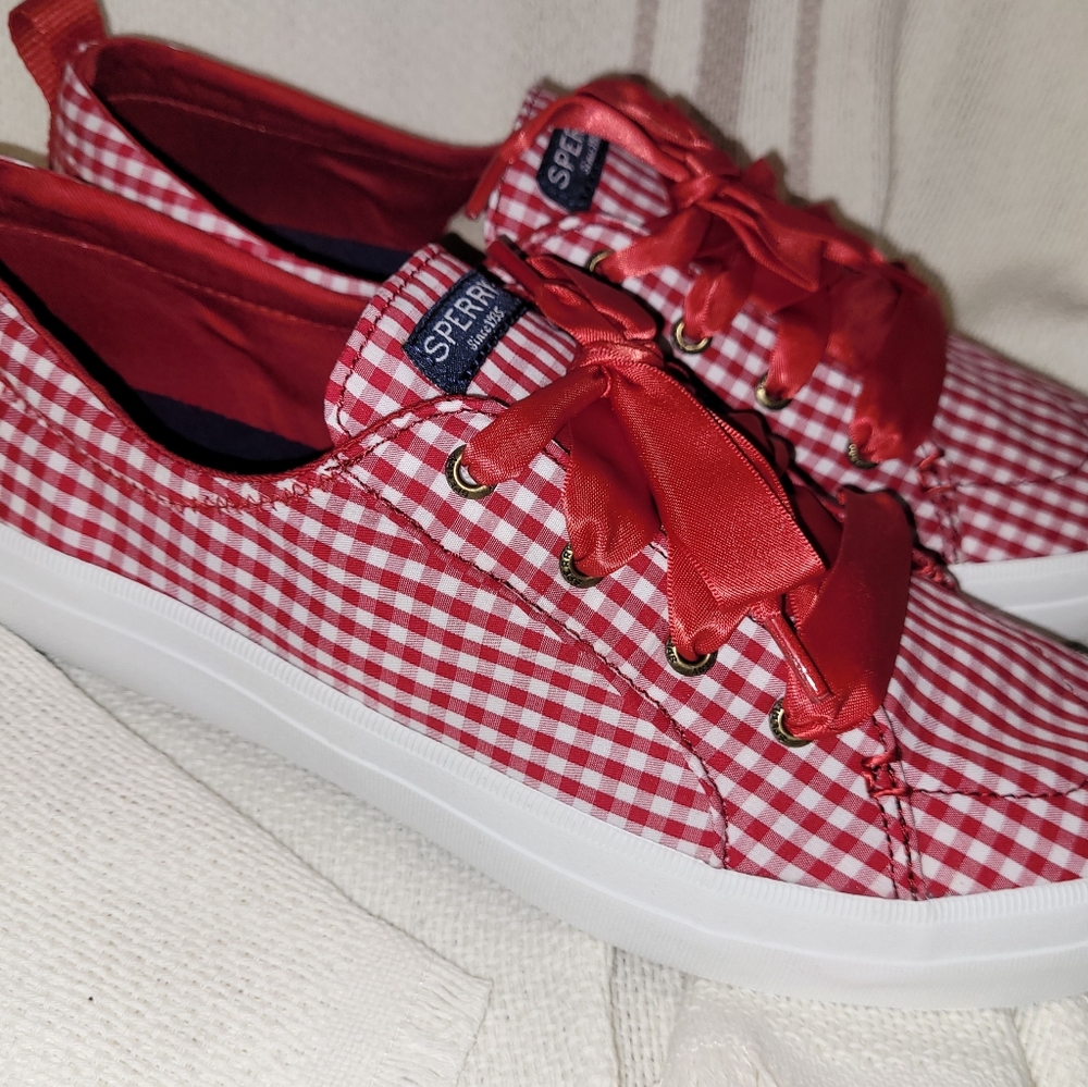 Sperry Women Shoes - Red Gingham 11 M NEW